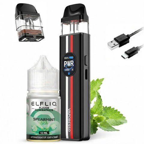 Набор VP Xros 5 Карбоновый + Ароматизатор Elfliq 100-63 фото