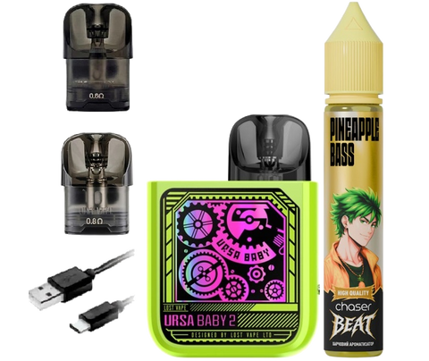 Набор Ursa Baby 2 Pop Green Time Gear + Ароматизатор Сhaser Beat 100-128 фото