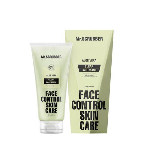 Очищувальна маска для боротьби з тьмяністю і набряками Clear Face Control Mr.SCRUBBER 11066 фото