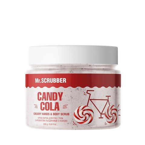 Крем-скраб для рук і тіла з ароматом льодяників з колою Candy Cola Mr.SCRUBBER 1133 фото